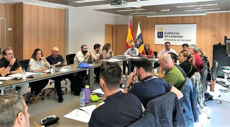 Momento de la reunión de la Mesa Sectorial (Foto TA)